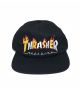 Thrasher. Flame Mag Snapback Hat. Black.