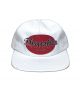 Thrasher. Oval Snapback Hat. White.