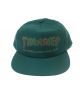Thrasher. Davis Snapback Hat. Green.