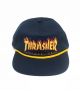 Thrasher. Flame Rope Snapback Hat. Navy.