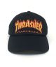 Thrasher. Flame Old Timer Hat. Black.