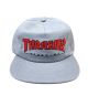 Thrasher. Outlined Snapback Hat. Grey/ Red.