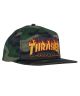 Thrasher. Flame Snapback. Camo.