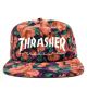 Thrasher. Logo Snapback Hat. Pink Floral.