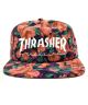Thrasher. Logo Snapback Hat. Pink Floral.