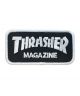 Thrasher. Logo Patch. Black/ Grey.