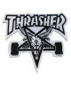 Thrasher. Sk8 Goat Patch. Black/ White.