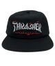Thrasher. Calligraphy Snapback. Black.