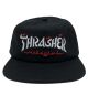 Thrasher. Calligraphy Snapback. Black.