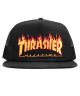 Thrasher. Flame Trucker Hat. Black.