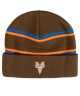 Venture. Heritage Cuff Beanie. Brown/Orange/Blue.