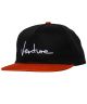 Venture. Basic 92 Snapback Hat. Black/ Red.