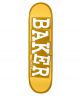 Baker. Theotis Ribbon Name Deck. Yellow. 8.38.