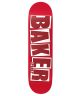 Baker. Spanky Brand Name Deck. Red. 8.25.