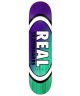 Real. Angle Dip Oval Deck. Purple/Teal. 8.38.