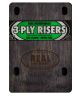 Real. Venture Truck 3-Ply Wood 1/8 Inch Risers. Green/Woodgrain.