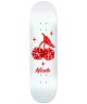 Real. Nicole High Roller Twin Nose Deck. White.