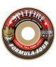 Spitfire. F4 101a. Conical Full Shape Wheels. Natural/Red Print.