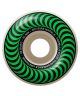 Spitfire. F4 99 Classic Shape 52mm Wheels. Natural/Green Swirl.