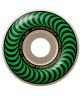 Spitfire. F4 101 Classic Shape 52mm Wheels. Natural/Green Swirl.