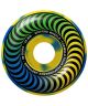 Spitfire. Multi Swirl F4 99 Classic 53mm Wheels. Yellow/Blue Swirl.