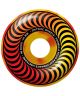 Spitfire. Multi Swirl F4 99 Classic 54mm Wheels. Red/Yellow Swirl.