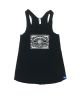 808 Skate. Girls Matchbox Tank Top. Black.