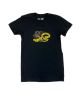 808 Skate. Myna Womens T Shirt. Black.