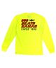808 Skate. Safety Long Sleeve T-Shirt. Bright Yellow.