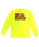 808 Skate. Safety Long Sleeve T-Shirt. Bright Yellow.