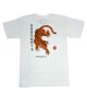 808 Skate. Year of the Tiger T-Shirt. White/Orange.