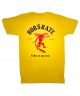808 Skate. Fiyah T Shirt. Yellow.