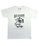 808 Skate. Skateful Bear T-Shirt. White.