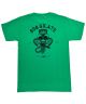 808 Skate. Warrior T-Shirt. Green/Black.