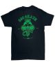 808 Skate. Warrior T-Shirt. Black/Green.