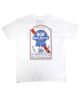 808 Skate. 30 Year Ribbon T Shirt. White.