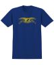 Anti Hero. Eagle Youth T Shirt. Royal Blue/ Yellow.