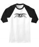 Anti-Hero. Basic Eagle 3/4 Sleeve T-Shirt. Black/White.