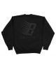 Bronze 56K. B Logo Crewneck Sweater. Off Black.