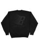 Bronze 56K. B Logo Crewneck Sweater. Off Black.