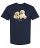 Bronze 56K. Puppies T-Shirt. Navy.