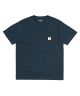 Carhartt WIP. Pocket T Shirt. Duck Blue.