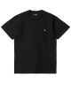 Carhartt WIP. Chase T-Shirt. Black/Gold.