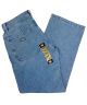 Dickies. Loose Fit Double Knee Denim Pant. Light Blue Denim.