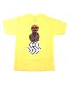 Dime x Quartersnacks T Shirt. Yellow.