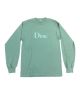 Dime. Classic Logo Longsleeve T Shirt. Green.