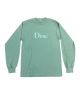 Dime. Classic Logo Longsleeve T Shirt. Green.