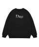 Dime. Chilling Crewneck Sweater. Black.