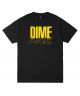 Dime. Support T Shirt. Black.