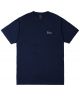 Dime. Classic Logo Embroidered Tee. Navy.